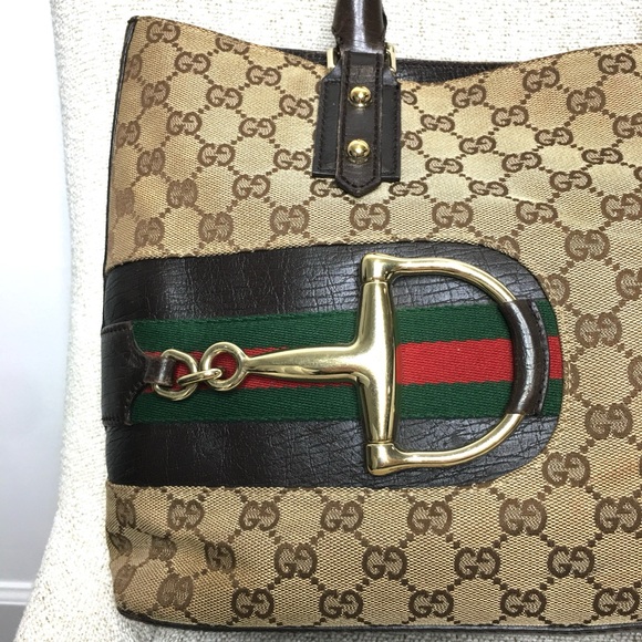 Authentic Gucci Horsebit tote bag - Picture 3 of 15